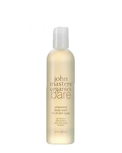 John Masters Organic Bare unscented Body Wash, 236 ml.